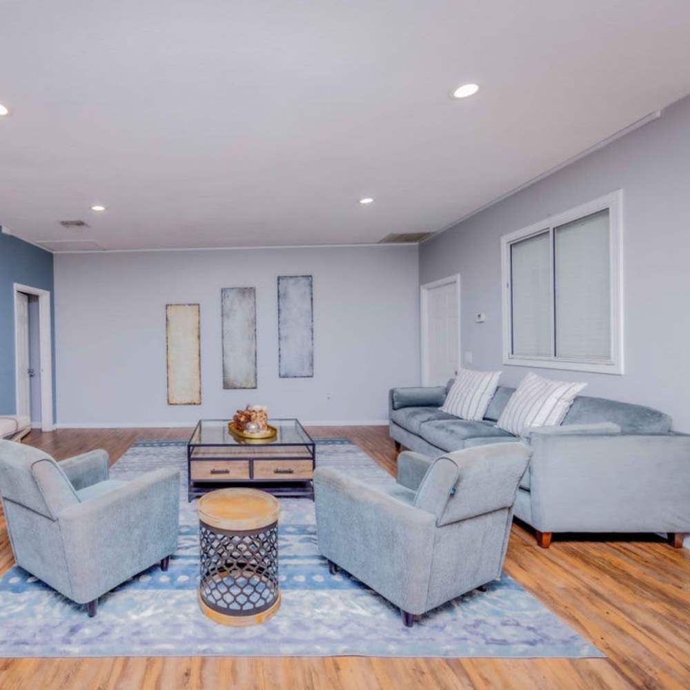 Community clubhouse at Fairvalley Villa in Covina, California  