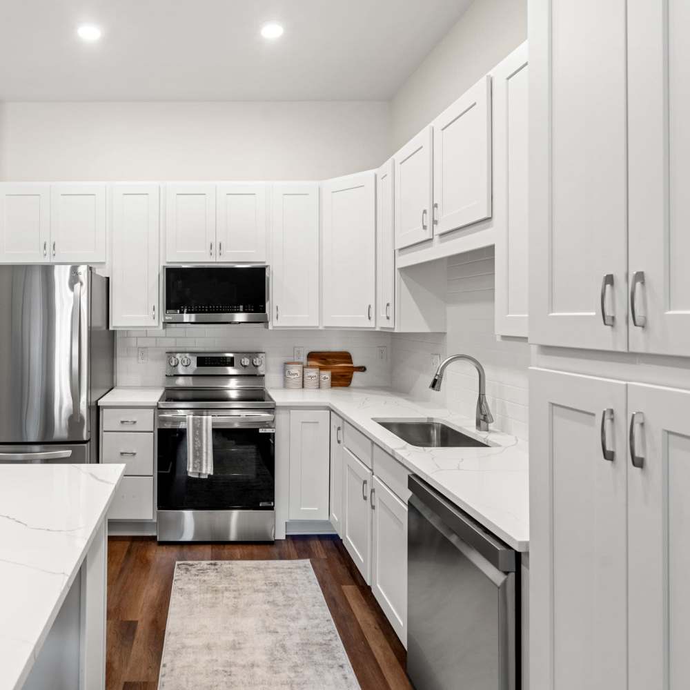 Kitchen with oven at Henrietta Place in Rochester. NY