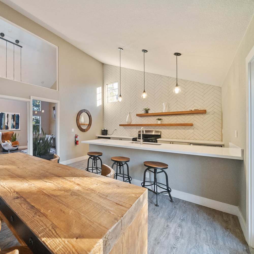 Cozy clubhouse at Bay Village in Vallejo, California