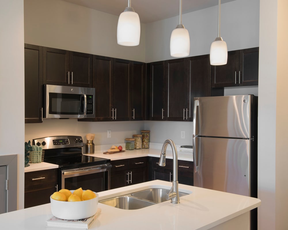 Our modern kitchen at The Addison in Baton Rouge, Louisiana