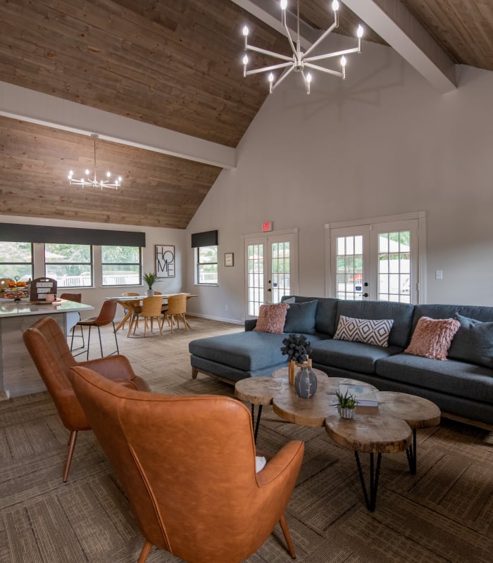 Spacious clubhouse at The Mark Apartments in Ridgeland, Mississippi