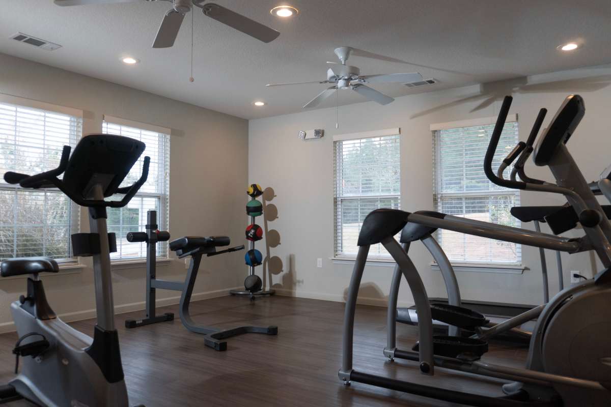 Fitness center at Hardin Terrace in Jefferson, Georgia