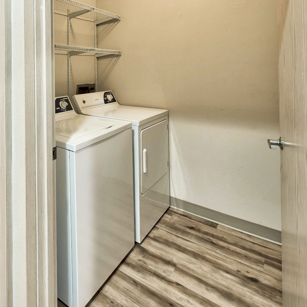 Washer and dryer in a unit