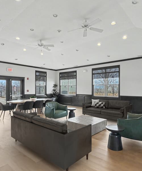Clubhouse interior at Pointe 28 in Ankeny, Iowa