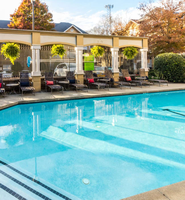Sparkling pool at Marquis Midtown West in Atlanta, Georgia