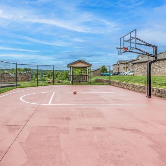 Basketball court at Oldham Oaks in La Grange, Kentucky