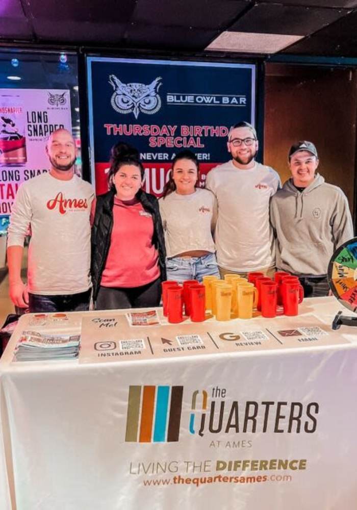 Staff photo at The Quarters Ames in Ames, Iowa