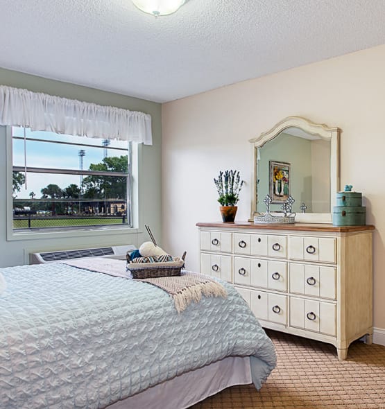 A view into the beauty and comfort our senior living community provides here at Grand Villa of Lakeland in Florida