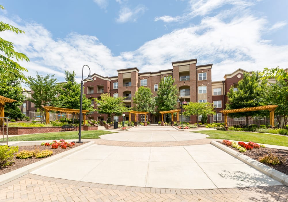 Walkway and courtyard at 17 Barkley in Gaithersburg, Maryland