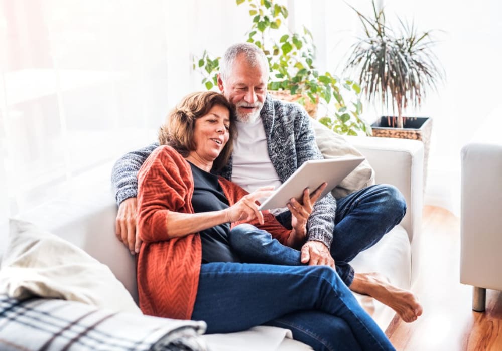 residents relaxing in their home at Avery at Moorpark in Moorpark, California