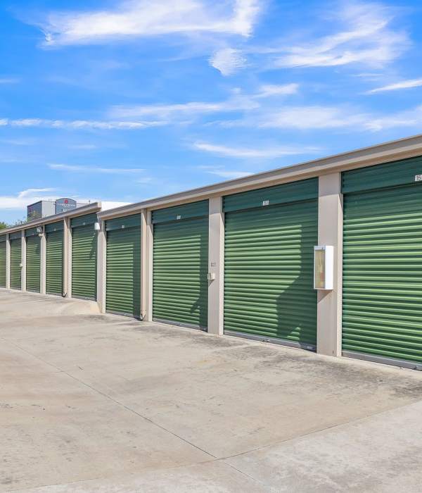A customer packing boxes near Storage Hub - Guilbeau in San Antonio, Texas