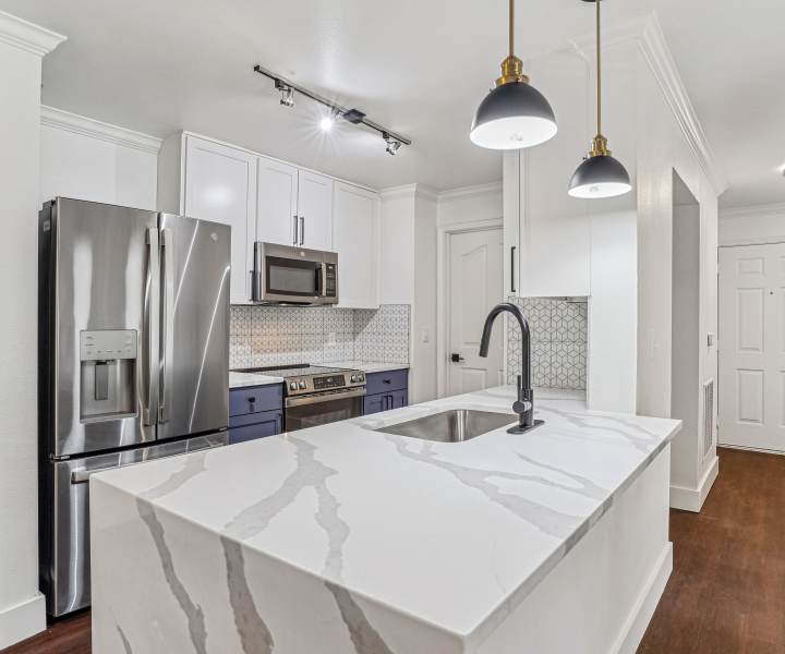 Modern kitchen at Cypress in McKinney, Texas