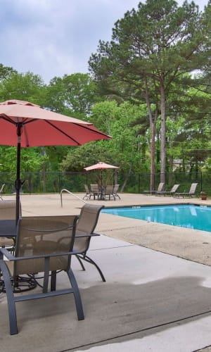 Sparkling pool and deck at Beckett Park in Smyrna, Georgia