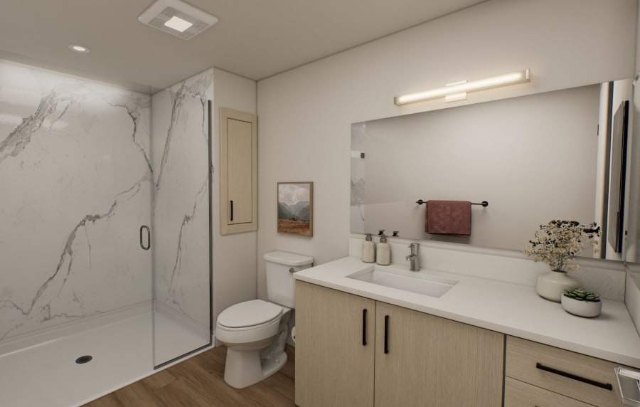 Virtual image of bathroom at The Colton in Redwood City, California