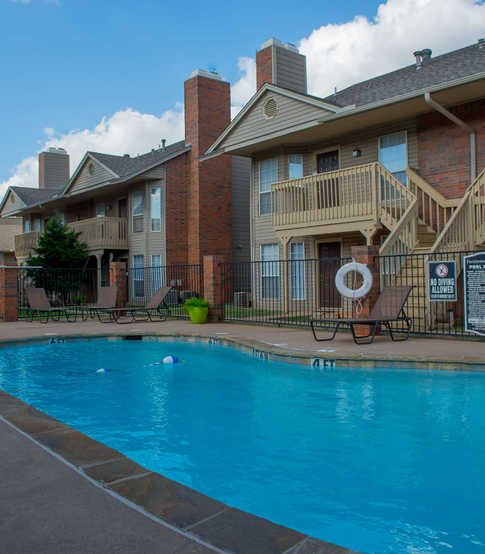 Pool at Persimmon Square Apartments in Oklahoma City, Oklahoma
