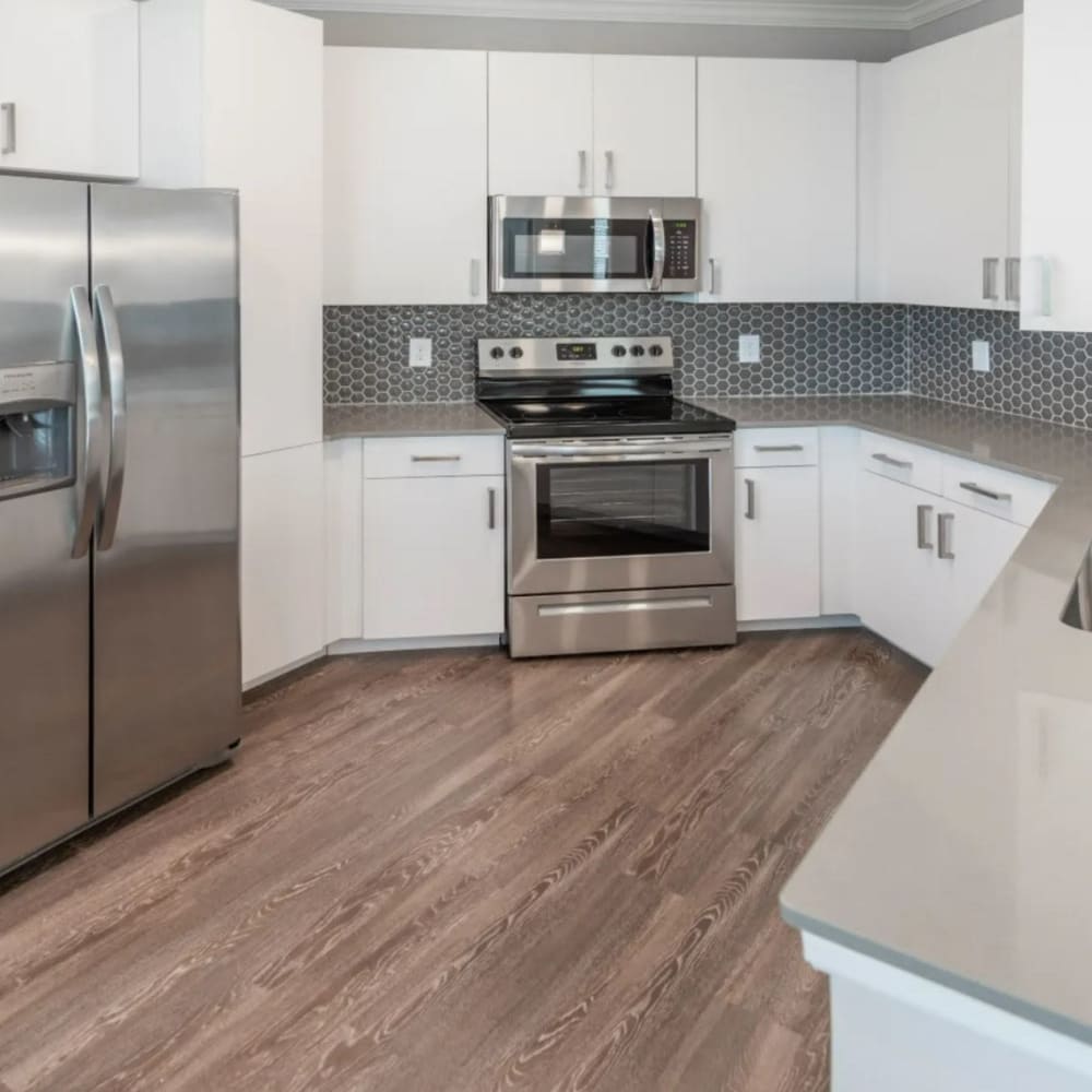 Spacious kitchen at Verso Luxury Apartments in Davenport, Florida