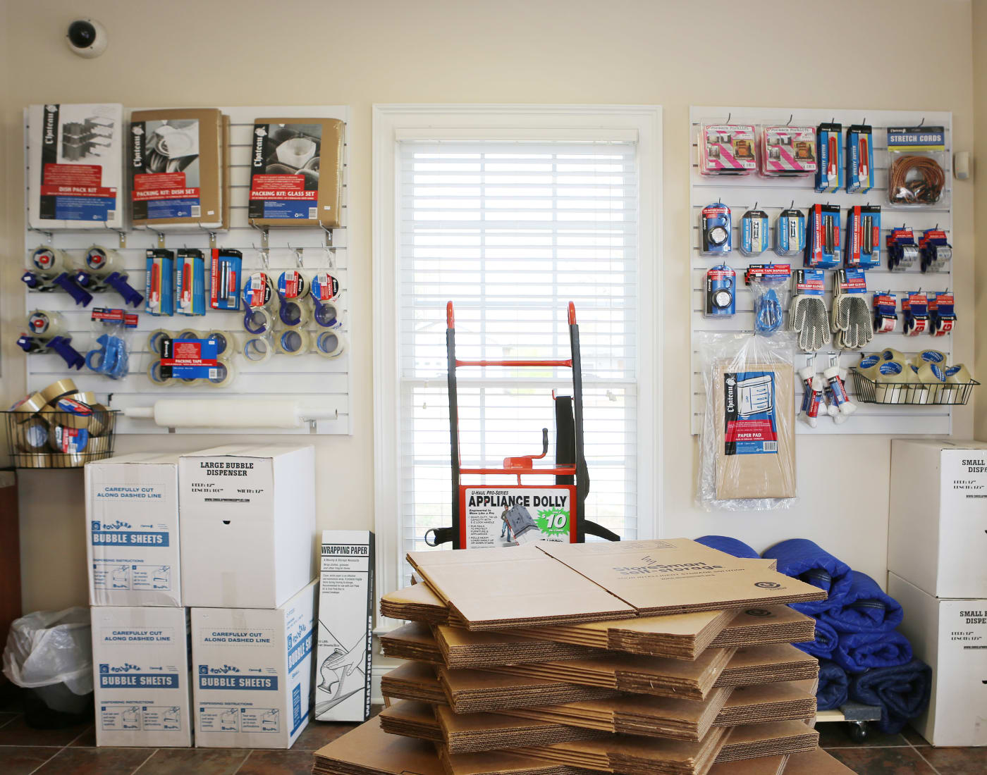 Packing and moving supplies for sale at StoreSmart Self-Storage in Watkinsville, Georgia