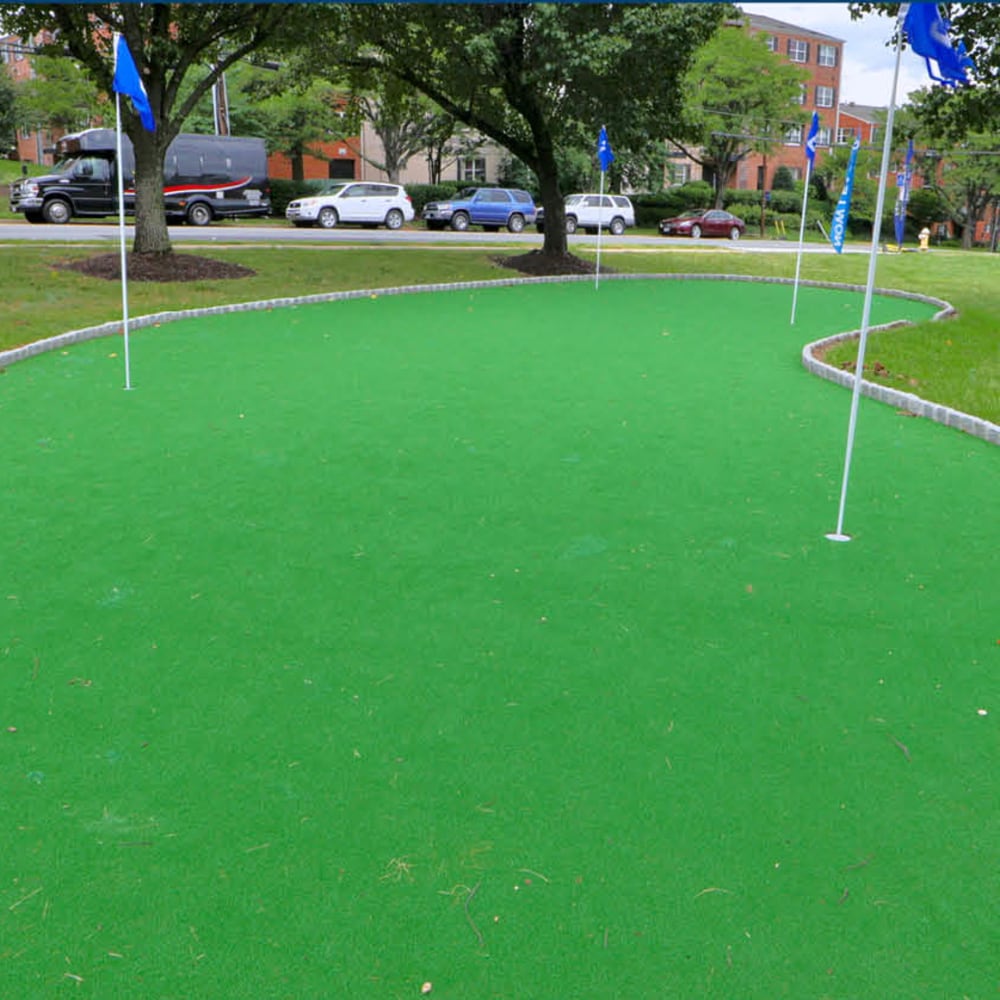 Putting green coming soon at Melrose on the Bay Apartment Homes in Clearwater, Florida