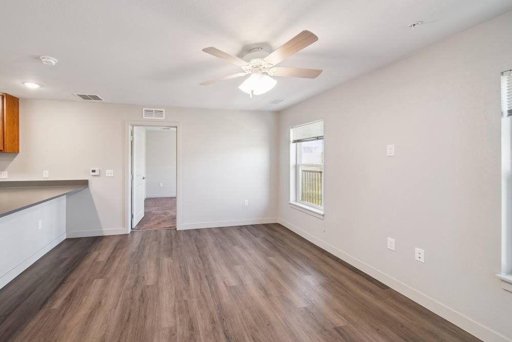 Unfurnished living room at Villas At Mesa Ridge in Fountain,Colorado