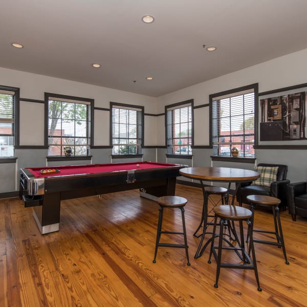 Clubhouse with billiards at Scott's Edge, Richmond, Virginia