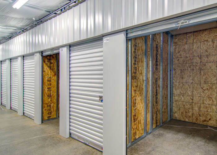 Exterior view of units at Oregon RV & Storage