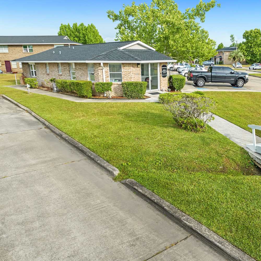 Leasing office at Tyndall Pointe in Panama City, Florida