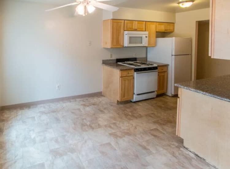 Spacious dining room at San Tropez Apartments in Fresno, CA