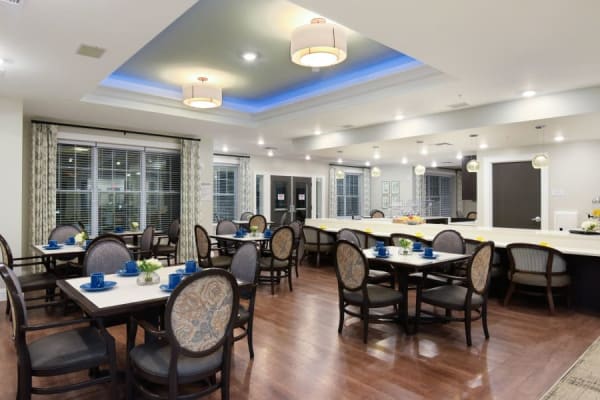 Dining room at Anthology of Rochester Hills in Rochester Hills, Michigan