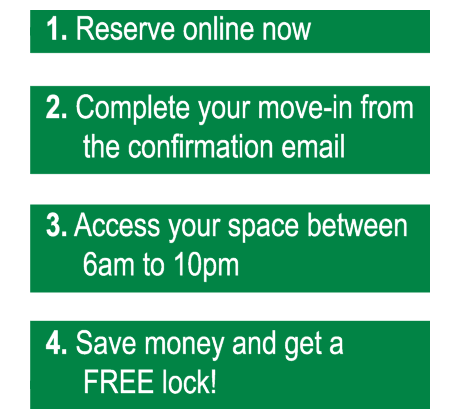 4 steps for contactless move in at Lockaway Storage in Texarkana, Texas