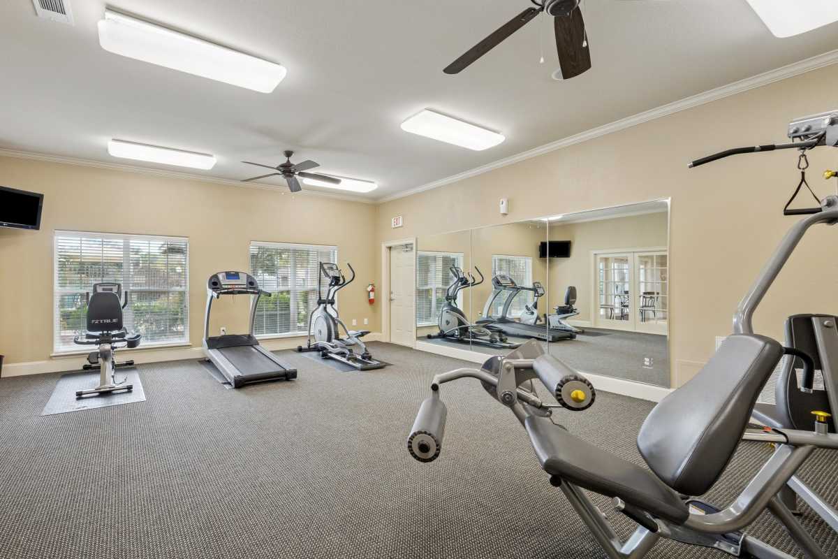 Fitness center at Horizon Meadows in La Marque, Texas