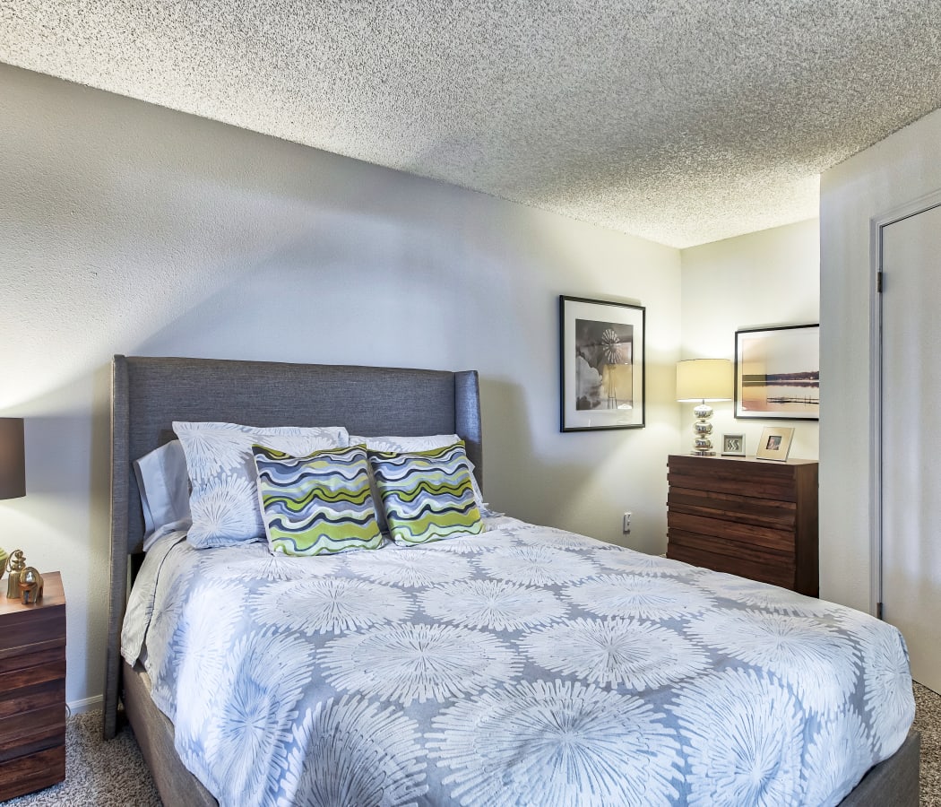 Bedroom at Keystone Apartments in Northglenn, Colorado