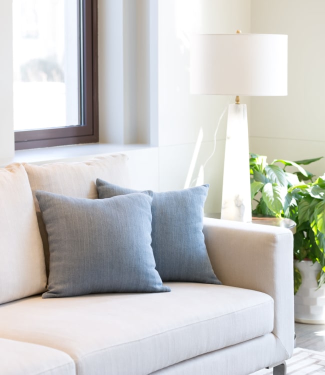 Corner of a unit at Greater New Hope Tower Apartments in Baltimore, Maryland with a window view 