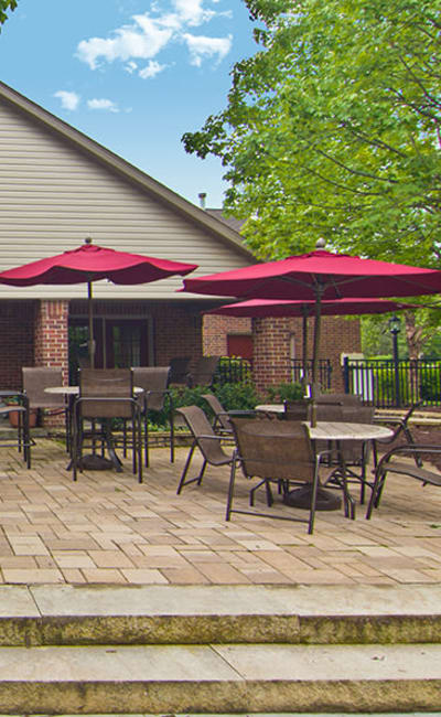 Sundeck at apartments in Pittsburgh, Pennsylvania