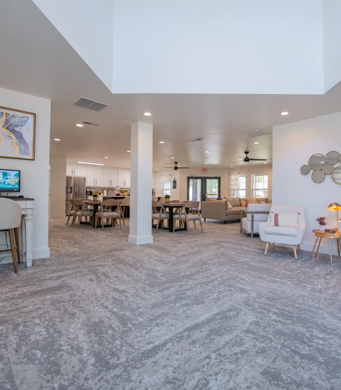 Resident clubhouse area at Huntington Park Apartments in Wichita, Kansas