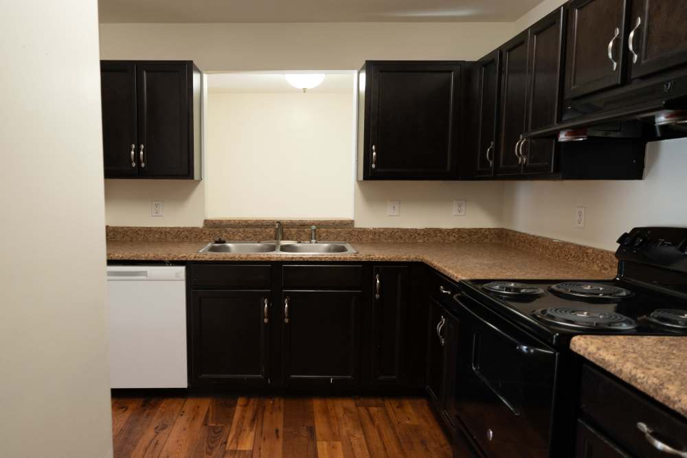 Kitchen showing a dishwasher at Fairway Breeze in El Reno, Oklahoma