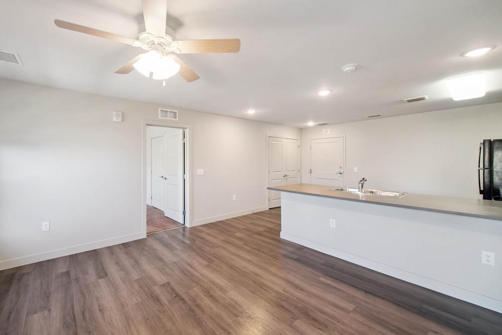 Spacious living room at Villas At Mesa Ridge in Fountain,Colorado