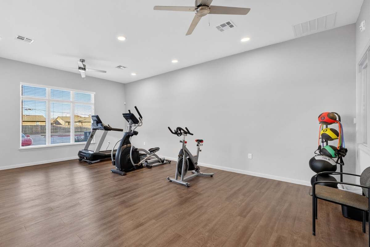  Fitness center at Juniper Pointe in Kaufman, Texas