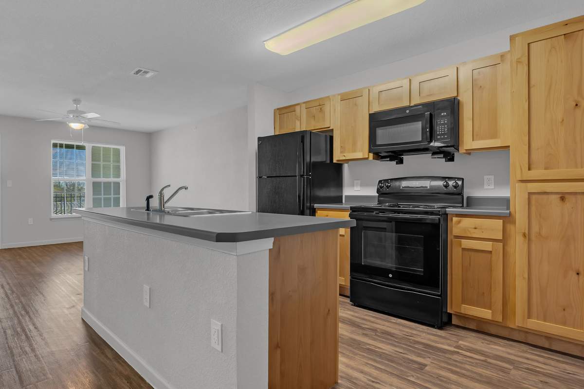 Open kitchen at Whittier Heights in Tulsa, Oklahoma 