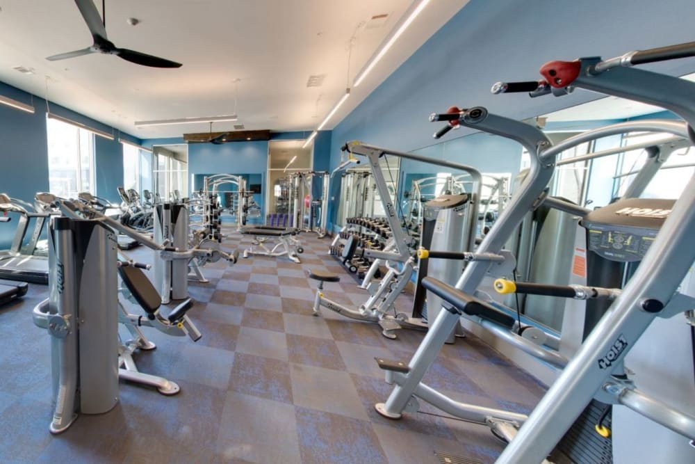 Fully-equipped state-of-the-art fitness center at Argon in Oklahoma City, Oklahoma
