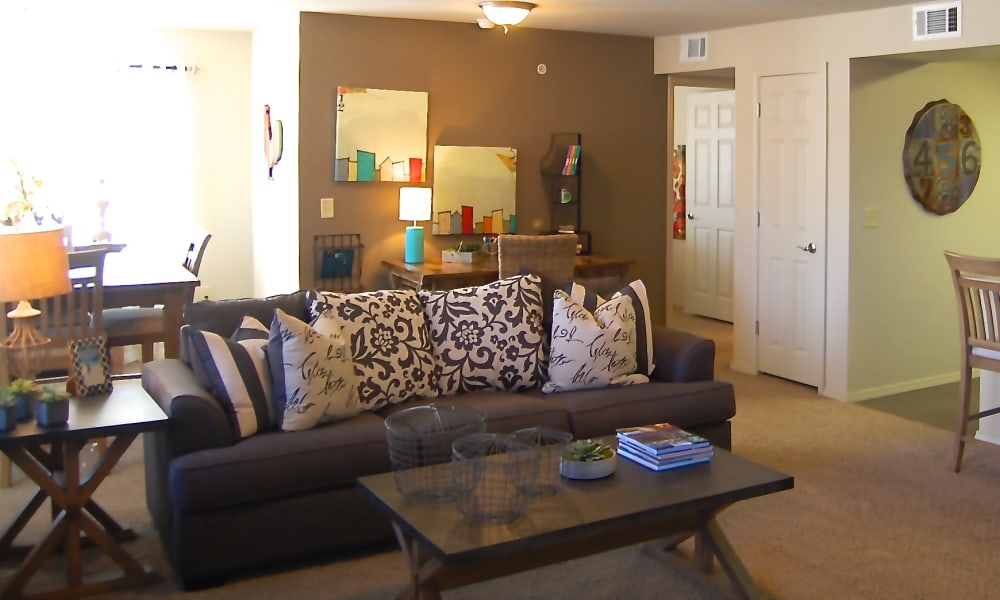 Living room at Park at Coulter in Amarillo, Texas