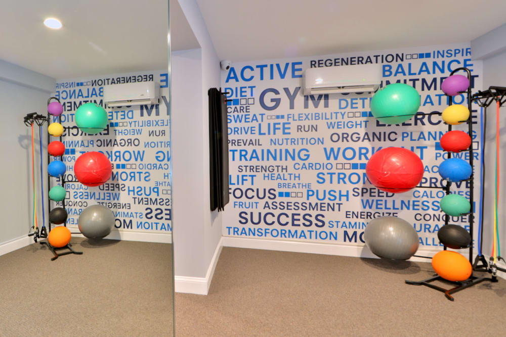 Fitness studio at Lighthouse at Twin Lakes Apartment Homes in Beltsville, Maryland