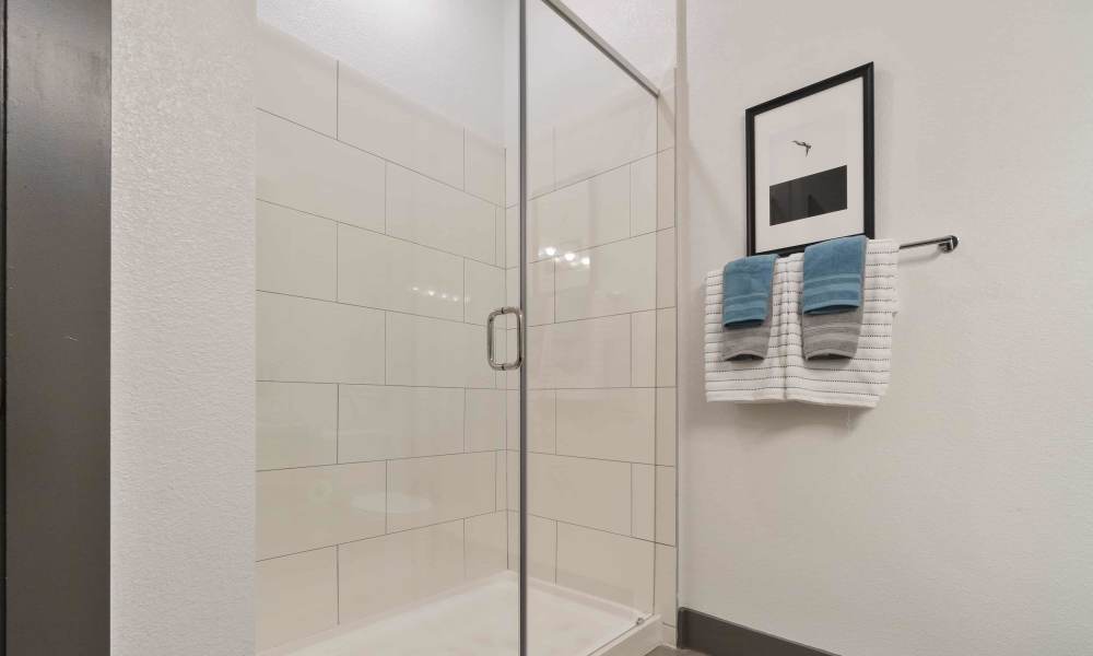 Shower at Millennium Place in Corinth, Texas