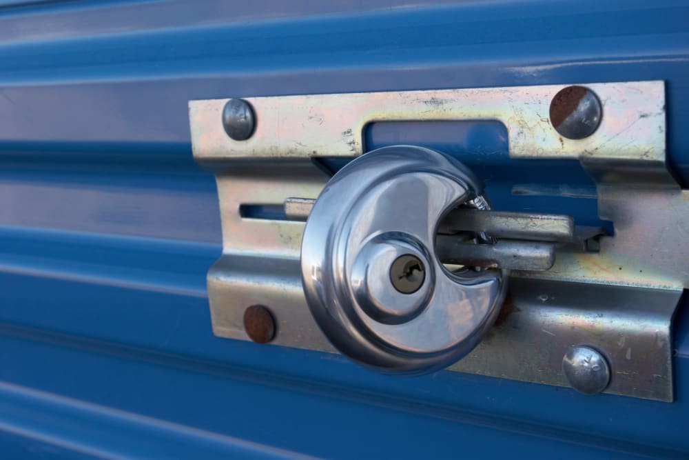 Lock on a door at Extra Attic Mini Storage - Patterson in Richmond, Virginia