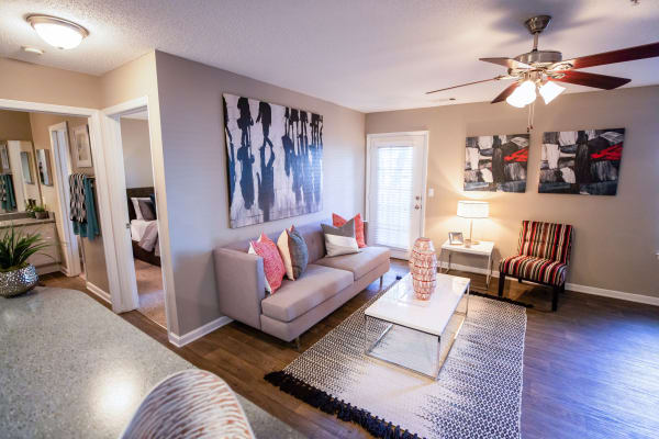 Plenty of space in a model apartment home at 200 Braehill in Winston-Salem, North Carolina
