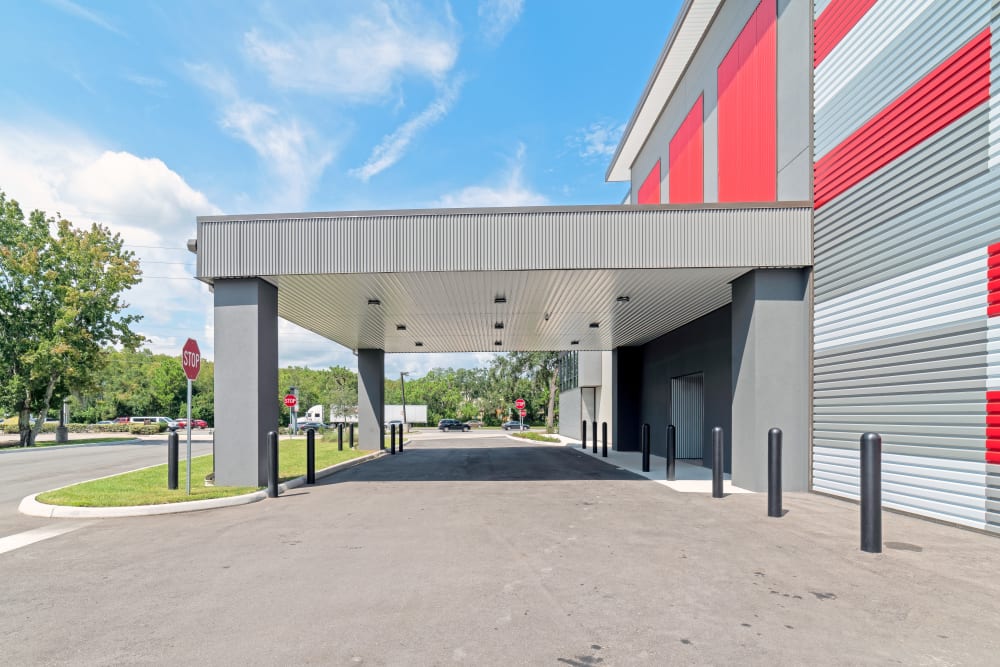 Covered entrance to our storage facility in Kissimmee, Florida