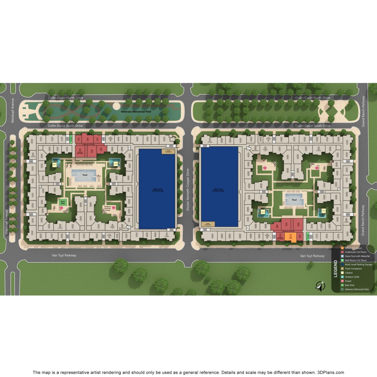 Site Map Luxia Craig Ranch, Mckinney, Texas