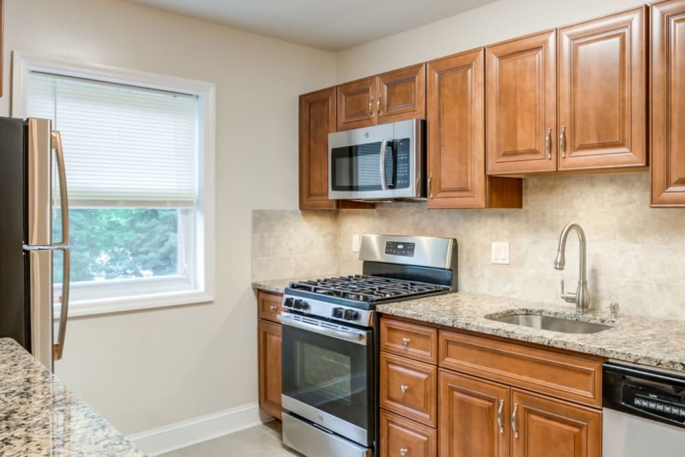 Kitchen at Pompton Gardens in Cedar Grove, New Jersey