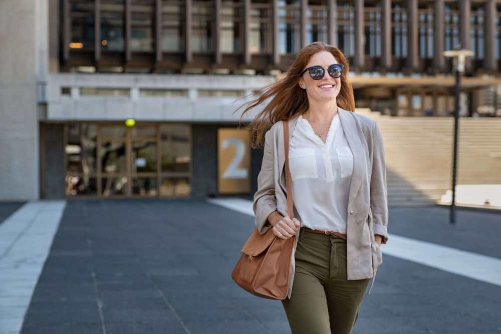 Woman shopping near Brannigan Village in Winston Salem, North Carolina