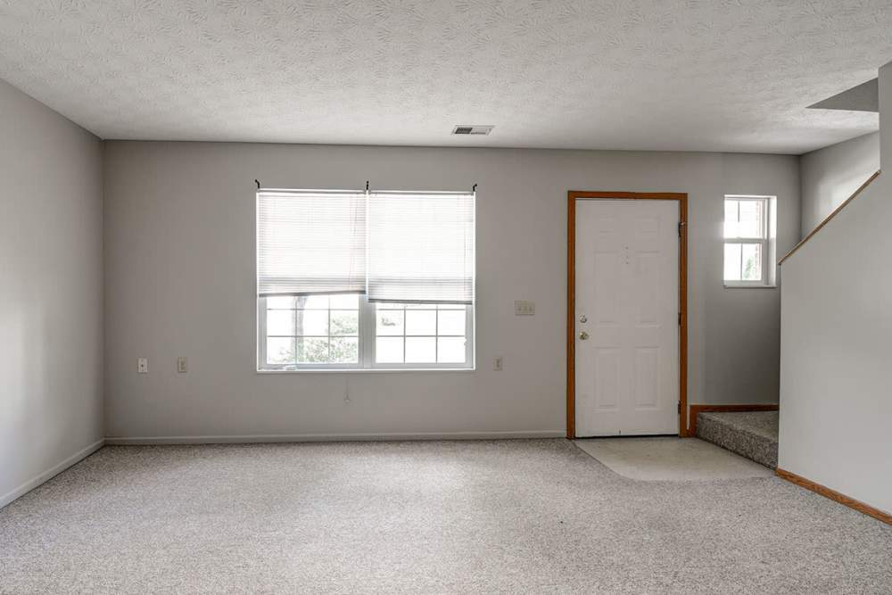 Living room at Edwards Crossing II in Beaver, West Virginia