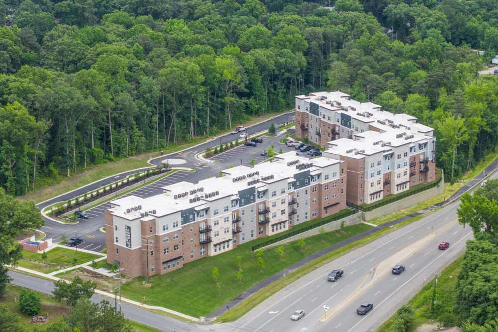 Aerial view of apartments at Lambert Landing II in Chester, Virginia